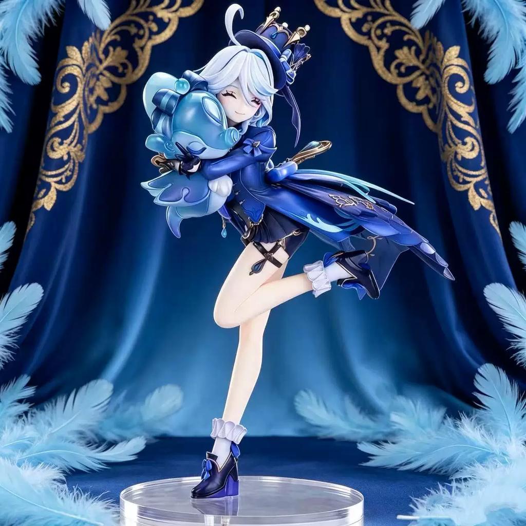 Anime Genshin Impact Furina Figure Model Toy Ornaments Pvc Static Statue Game Periphery Action Figures Desktop Collection Gift