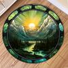 Sunset Series Round Carpet Circle Rugs for Living Room Bedroom Kitchen Decor Home Hallway Balcony Floor Mat Farm Decorative Rug