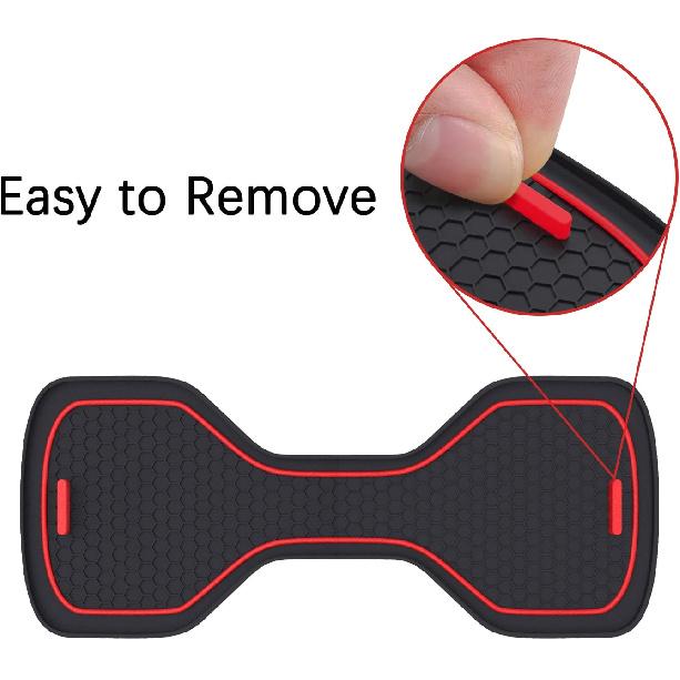 Custom-Fit Anti-Slip Cup Holder Coasters for Honda Accord Tenth Generation 2017-2022, Waterproof PVC Car Interior Accessories
