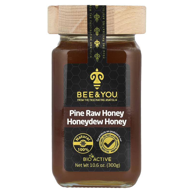 Pine Raw Honey, Honeydew Honey, 10.6 Oz (300 G)