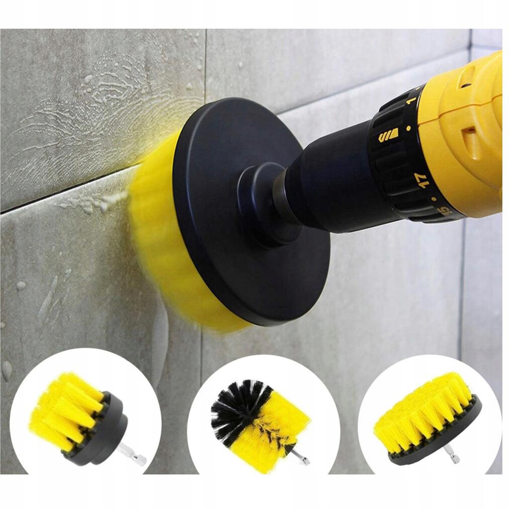 Set of 12 cleaning elements for screwdriver + Set of 5 wire brushes for screwdriver