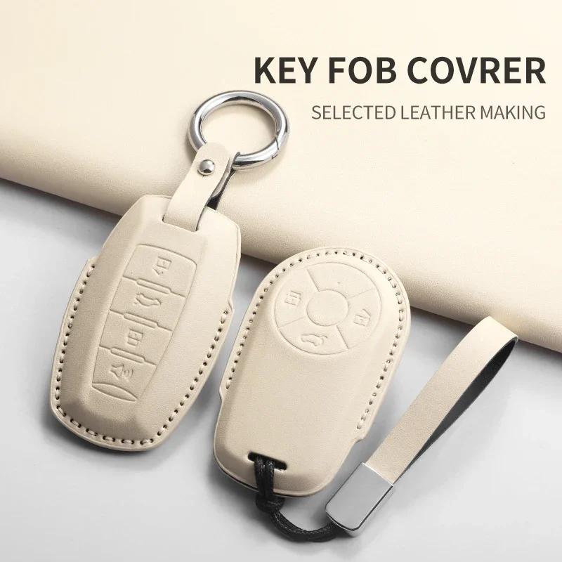 Car Key Case Cover Shell Fob for Great Wall ORA Good Cat White Cat GT IQ RI Funky for HAVAL H6 M6 PU Auto Key Bag Accessories
