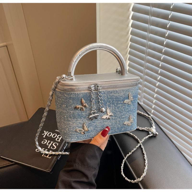 Neue Tasche Damenmode lässiger Trend Umhängetasche Sommer Kette Schmetterling Schulter Umhängetasche