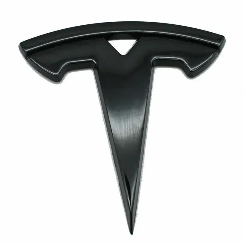 Car Sticker 2025 New Tesla 5.5x5.5cm Metal Car Steering Wheel Cover Sticker for Tesla Model 3 S X Y Auto Interior Refitting Embl
