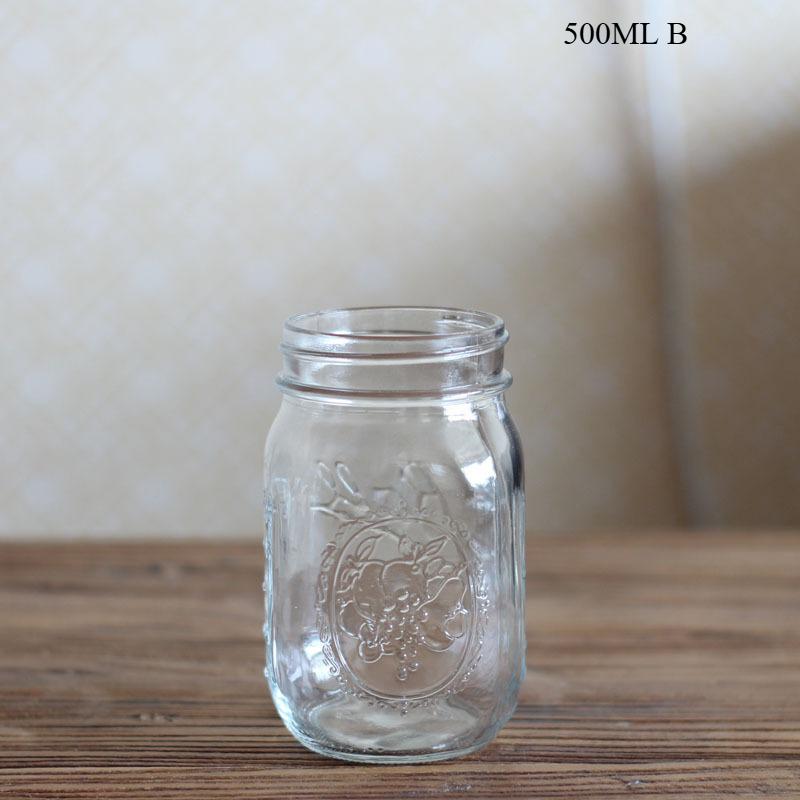 צנצנות מייסון בכמויות גדולות מלח ופלפל עם מכסה זכוכית מותאמת אישית מיני סיטונאי פה רגיל לשימורים