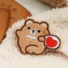 Cartoon Bear Down Jacket Fabric Patch Self Adhesive Badge Sticker  Clothing Accessories