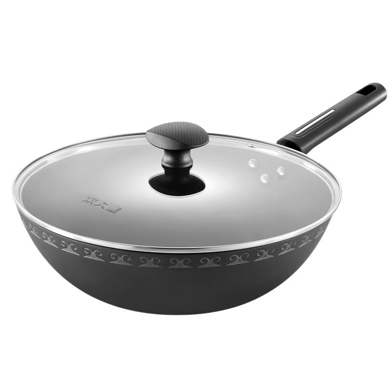 COOKER KING 30cm Cast Iron Wok