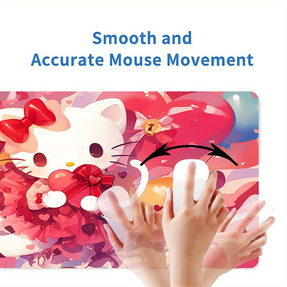 1pc Hello Kitty Hearts Valentine's DayComputer Pad with Vibrant Game Machine Print, Mouse Pads for Desk0515020