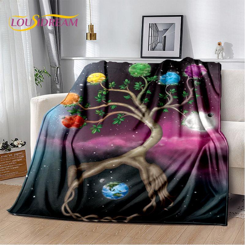 Rainbow 7 Chakra Mandala Bohemia Soft Plush Blanket,Flannel Blanket Throw Blanket for Living Room Bedroom Bed Sofa Picnic Cover