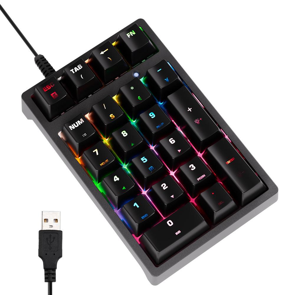 

Blue Switch K21 Mechanical Numeric Keypad for Office & Accounting чорний