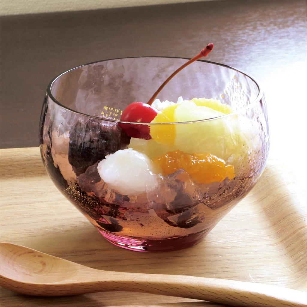 Toyo Sasaki Glass Yachiyo Kiln Round Cup 10367PAM (Plum Purple)