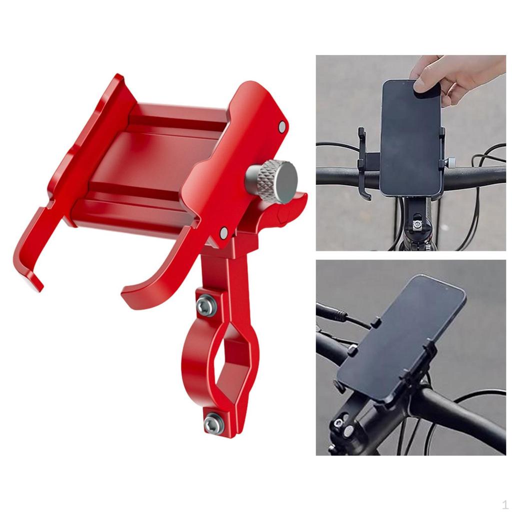 Bike Phone Holder Cell Mount Multiple Angles 720 Rotatable Handlebar Mounting Shockproof for