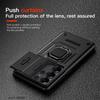 KEYSION Shockproof Armor Case for Samsung S26 Ultra 5G Slide Camera Lens Protection Ring Stand Phone Cover for Galaxy S26+ Plus