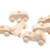 6PCS/SET Hand-crafted Graffiti Car Painting Surface Wooden Toys  Classroom Activities