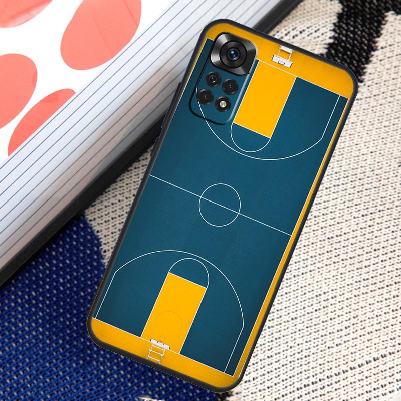 

Чехол-диаграмма баскетбольной площадки для Xiaomi Redmi Note 14 13 12 11 10 9 Pro 11S 12S Redmi 14C 13C 15C 10C 12C 15 Funda Redmi Note 9