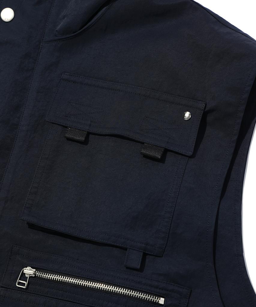 Iey Nylon Multi Vest Navy