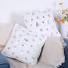 Christmas Tree Snowflake Embroidered Pillowcase Soft Christmas Pattern Throw Pillow Cover for Winter Holiday Decoration