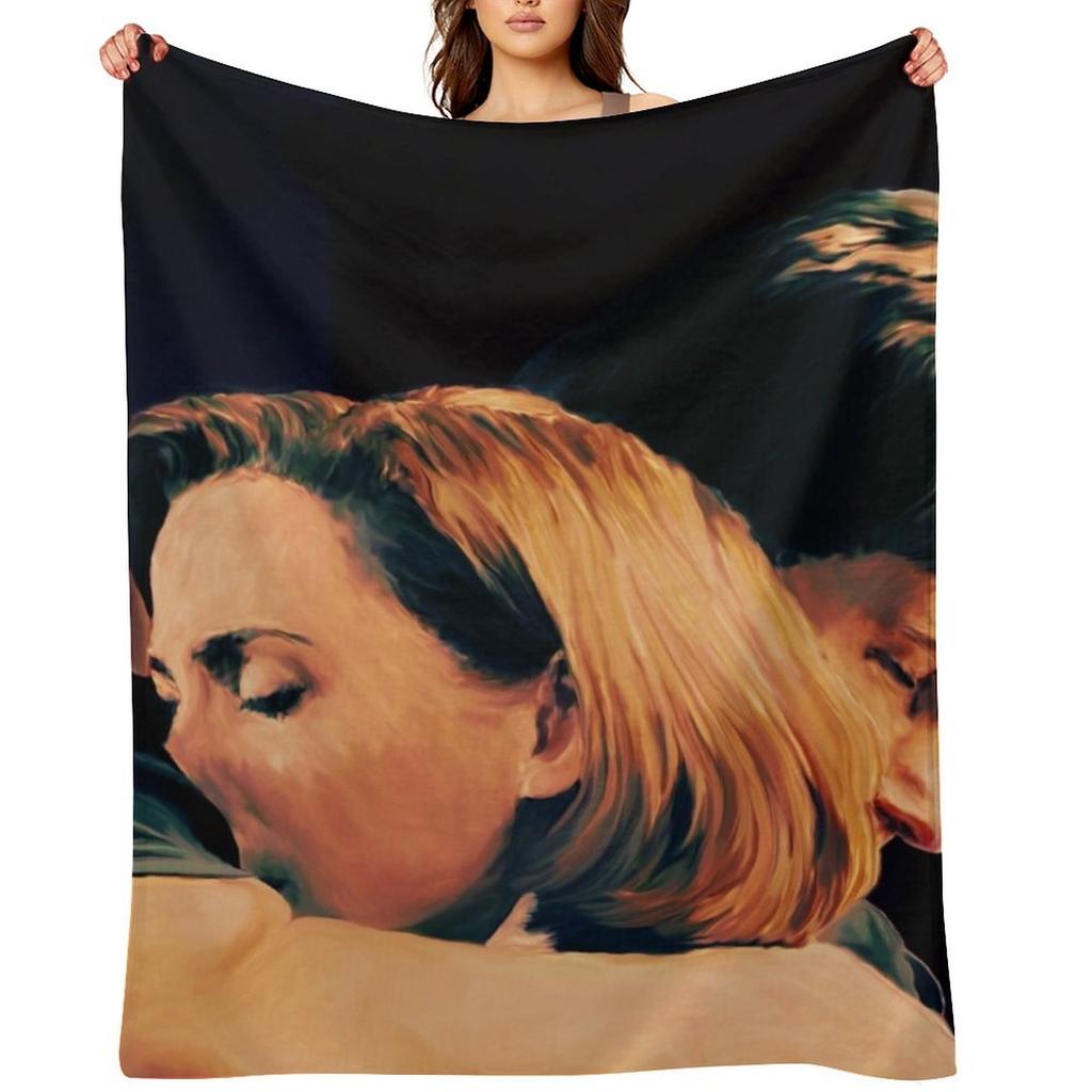 You've Made Me a Whole Person Painting Throw Blanket Warm Winter Luxury Throw Christmas Gifts Luxury Blankets