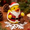 Christmas Ornament Santa Claus Deer Snowman Duck Shape Resin Figure Holiday Theme Festive Decoration