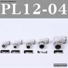 Pneumatic Tube Quick Connector: PL8-02, 4-M5, 6-01, 10-03, 12-04 Threaded Elbow