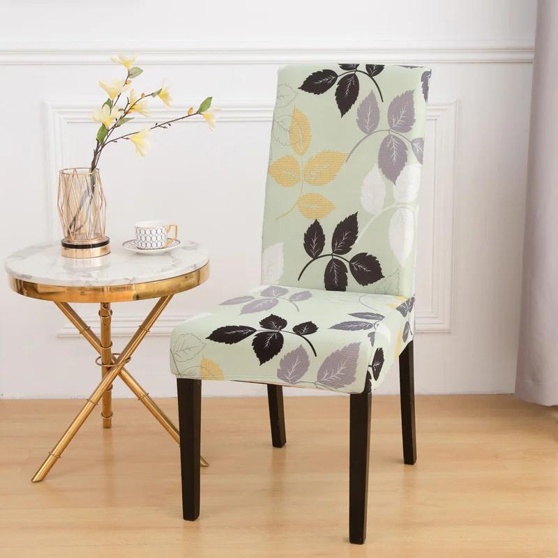 Chair Covers Set Of 6 Stretch Printed Parsons Chair Slipcovers Super Fit Spandex Removable Washable Dining Room