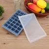 28Grids DIY Silicone Ice Tray Freeze Pudding Mold Chocolate Mould Baking with Lid Blue