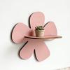 Wall-Mounted Flower Floating Wall Shelf Wooden Wall Hanging Shelf Modern Plant Shelf  Office