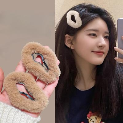 Sweet Plush Cloud Star Hair Clips Elegant Solid Color Hairpin Barrettes Fashion Hair Clamp Women Hair Accessories Headwearbb