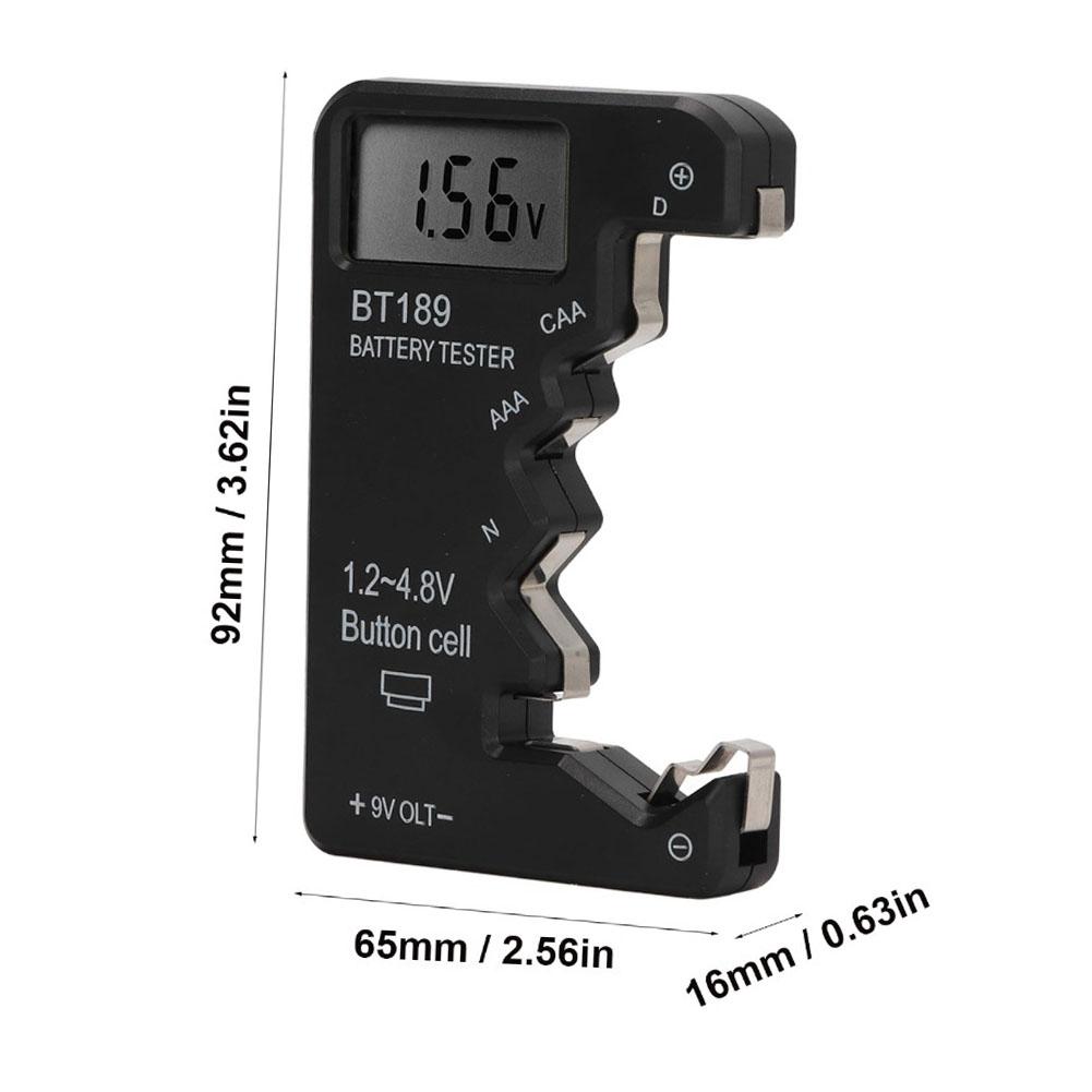 LCD Display Battery Tester, Portable Battery Power, Voltage Capacity Detector For Test Measurement Tool Accessory