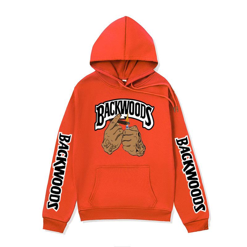 2025 new men's backwoods cigarette lighting printed sweater European and American street trendy sweater men's European size jacket