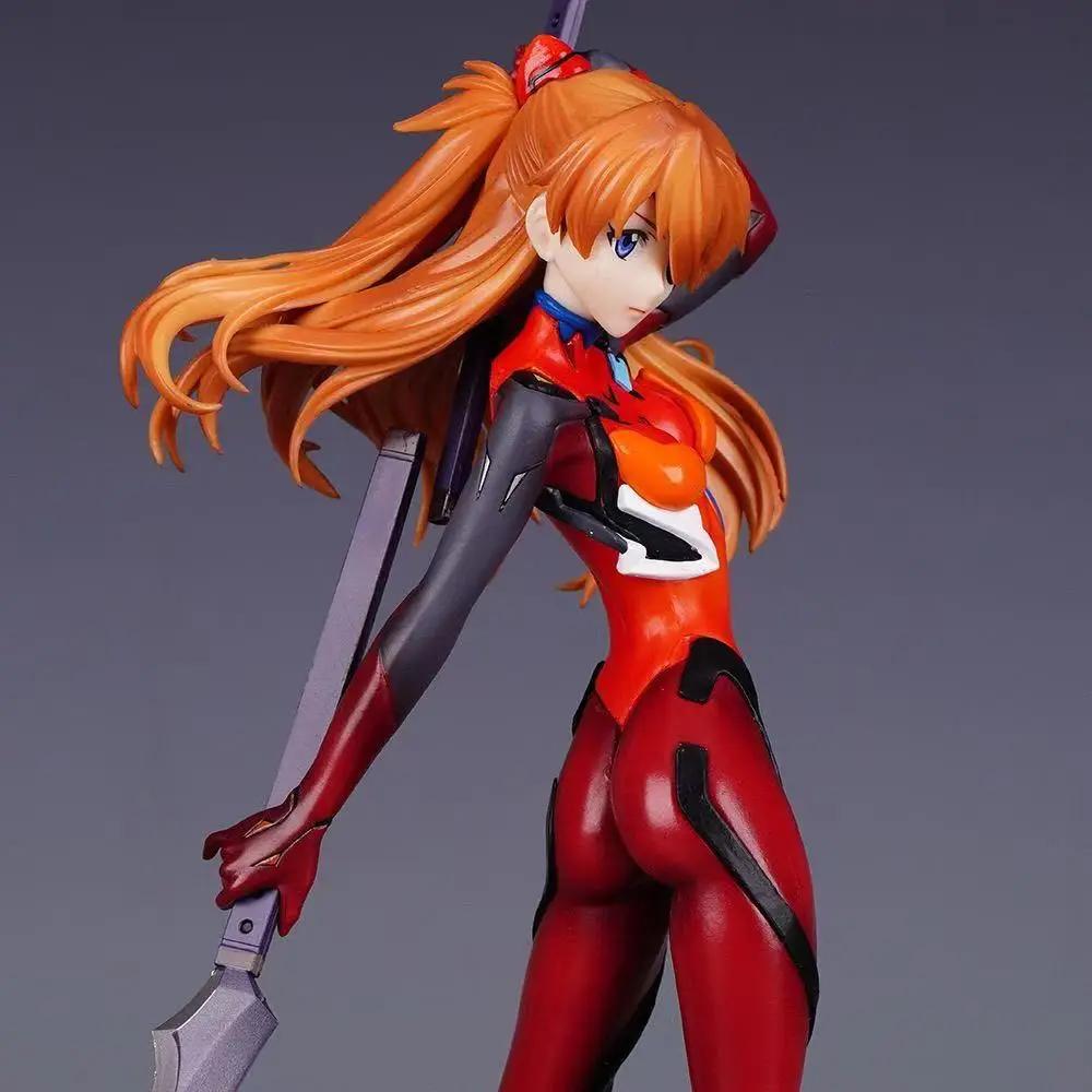 2026 Anime EVA Asuka Combat Form Standing Posture Action Figure PVC Model Statue Toys Desk Decor Collectible Gifts Boxed