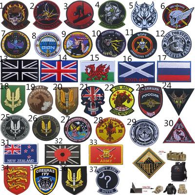 PVC Badge Patch Hook Embroidery Patches for Jackets Caps Bags Clothes Accessories