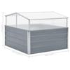 Serre - vidaXL - 42406 - Acier galvanisé - 100 x 100 x 85 cm - Couleur grise