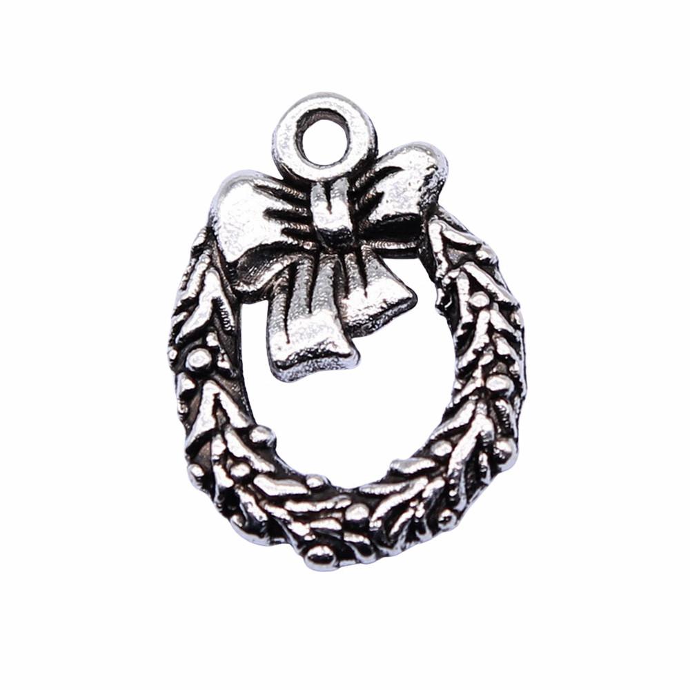 Pendants Bow With Crown Charms For Princess Themed Jewelry Making Alloy