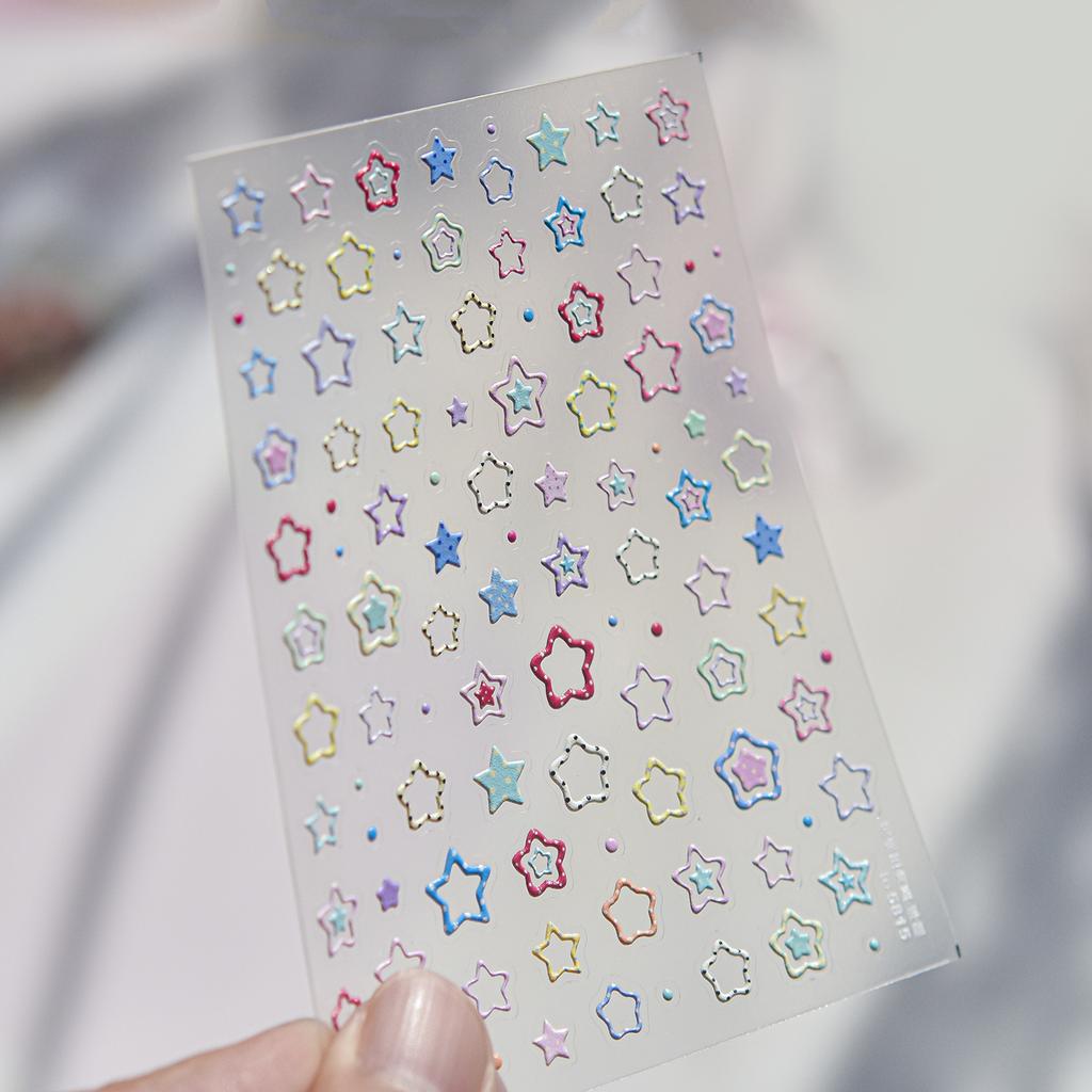 5D Ocean Nail Sticker Vacation Starfish Shell Coral Pearl Self-adhesive Nail Art Decal Fresh Seaside Vibe Manicure