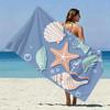 Ocean Creatures Summer Beach Towel Patterned Sunscreen And Windproof Suitable For Swimming Pool Camping Travel Blanket