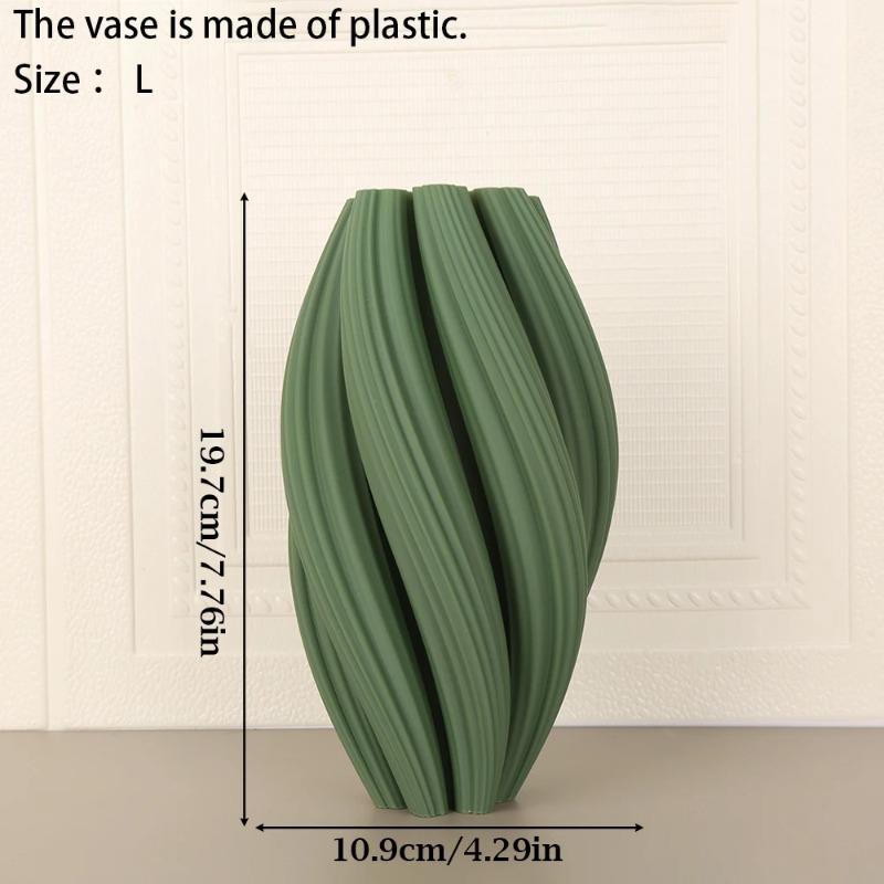Minimalist modern style wave texture colorful vase Nordic style home soft decoration floral arrangement