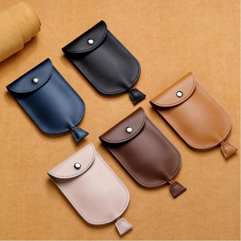 Mini Key Holder Household Multi-Functional Key Case Large Capacity Faux Leather Key Chain Key Bag For Cars, Office, Travel