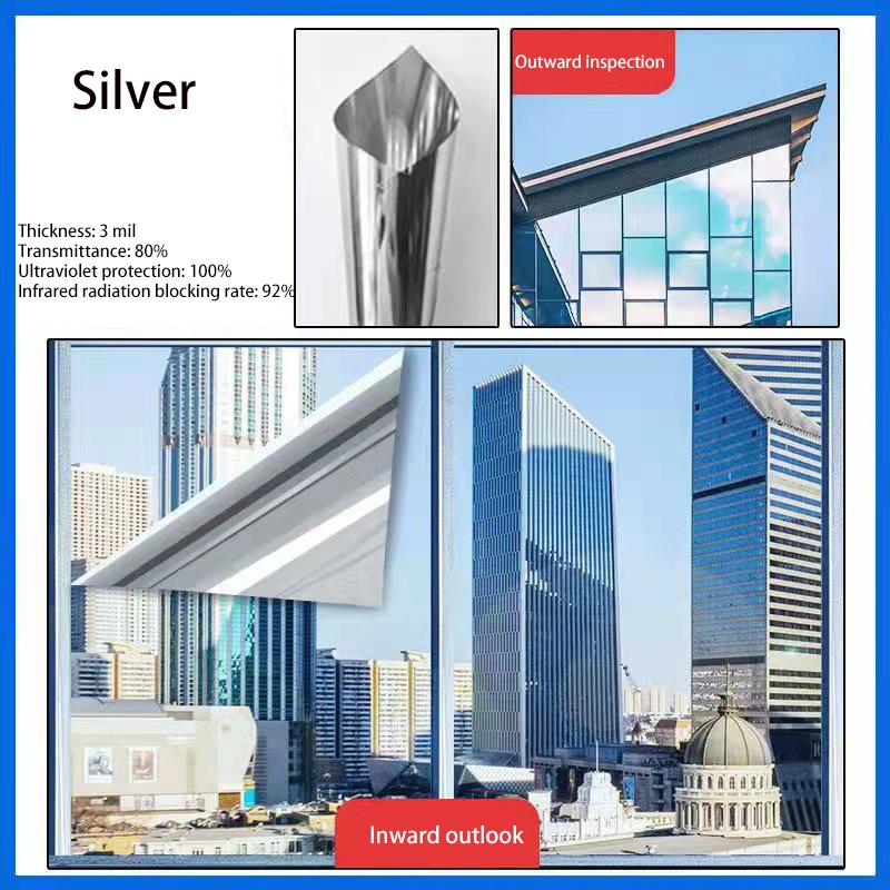 Thickened Nano Heat Insulation Window Film - Sun UV Blocking One-Way Privacy Anti-Glare for Home & Office Use