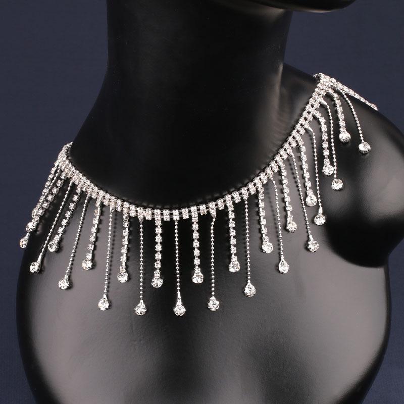 Super Sparkle Rhinestone Tassel Pendant & Diamond Claw Chain for DIY Clothing & Hat Accessories