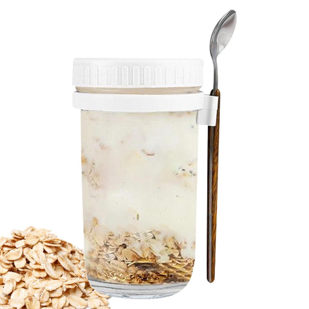 Kaufe Overnight Oats Containers with Lids|Wide Mouth Airtight Oats Jars ...