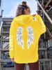 Schöne Engel Flügel Aufdruck Hoodies Damen Warm Bequem Lässiger Hoodie Mode Klassischer Kapuzenpullover Locker Original Basic Kleidung
