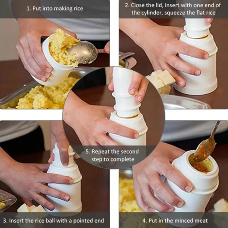 Arancini Maker Sushi Tool DIY Handmade Bento Rice Ball Plastic Mould Homemade Italian Food Meat Ball Mold Kitchen Accessories
