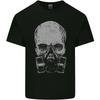 Grey Skull Gas Mask Biker Gothic Mens Light Cotton T-Shirt