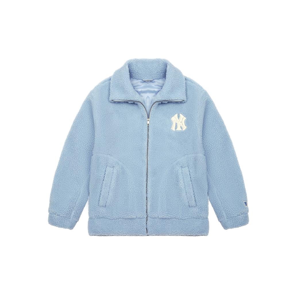New MLB Velvet Jackets Unisex Light Blue 3AJPF0216-50BLL