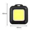 LED Working Light USB Rechargeable Mini Flashlight Portable Bright Keychain Pocket Clip Lantern Outdoor Hiking Fishing Camping