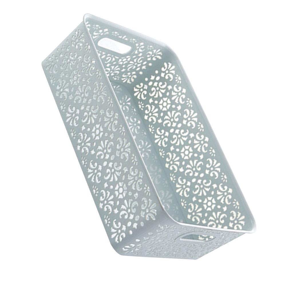 Multifunction Organization Basket Hollow Out Large Capacity Box Storage Bin for Office Desktop
