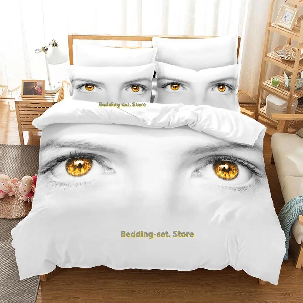 Hip Hop Weltenfresser Galaxie Auge Aquarell Künstlerisches Auge Bettwäscheset Cartoon Anime dreiteiliges Set Erwachsener Kind Schlafzimmer Bettbezugset