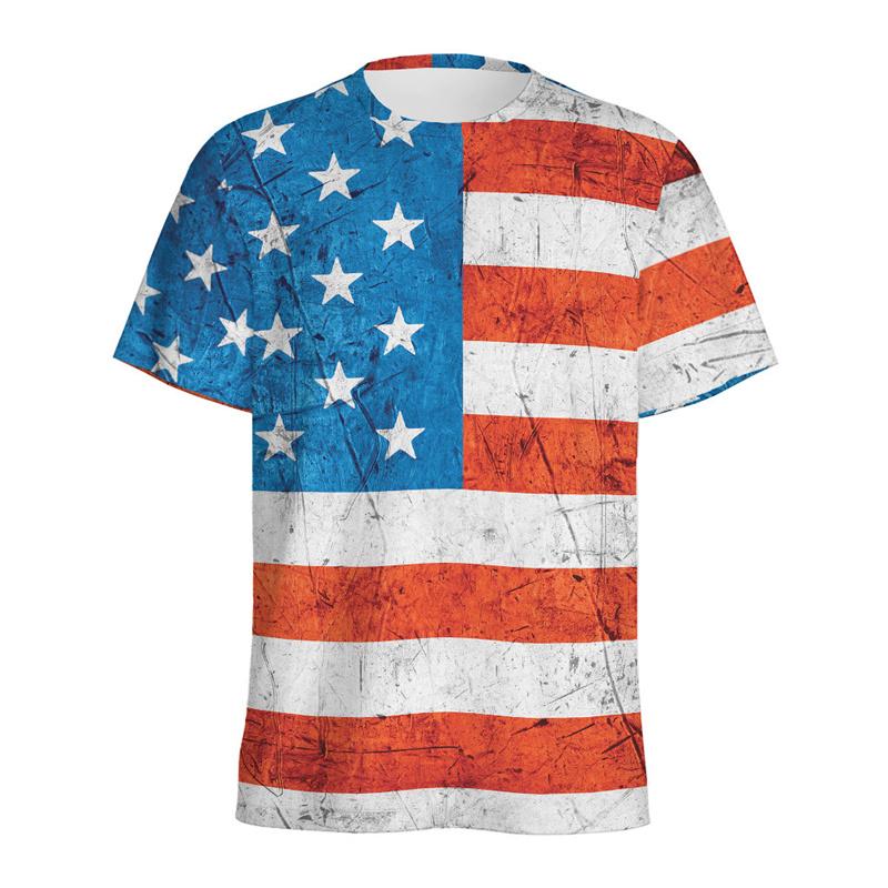 USA American Flag T-Shirts 3D Print Men Women Fashion