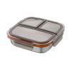 Kids Stainless Steel Lunch Box Metal Container with Leakproof 3 Compartments Suitable for School or Outdoor Use